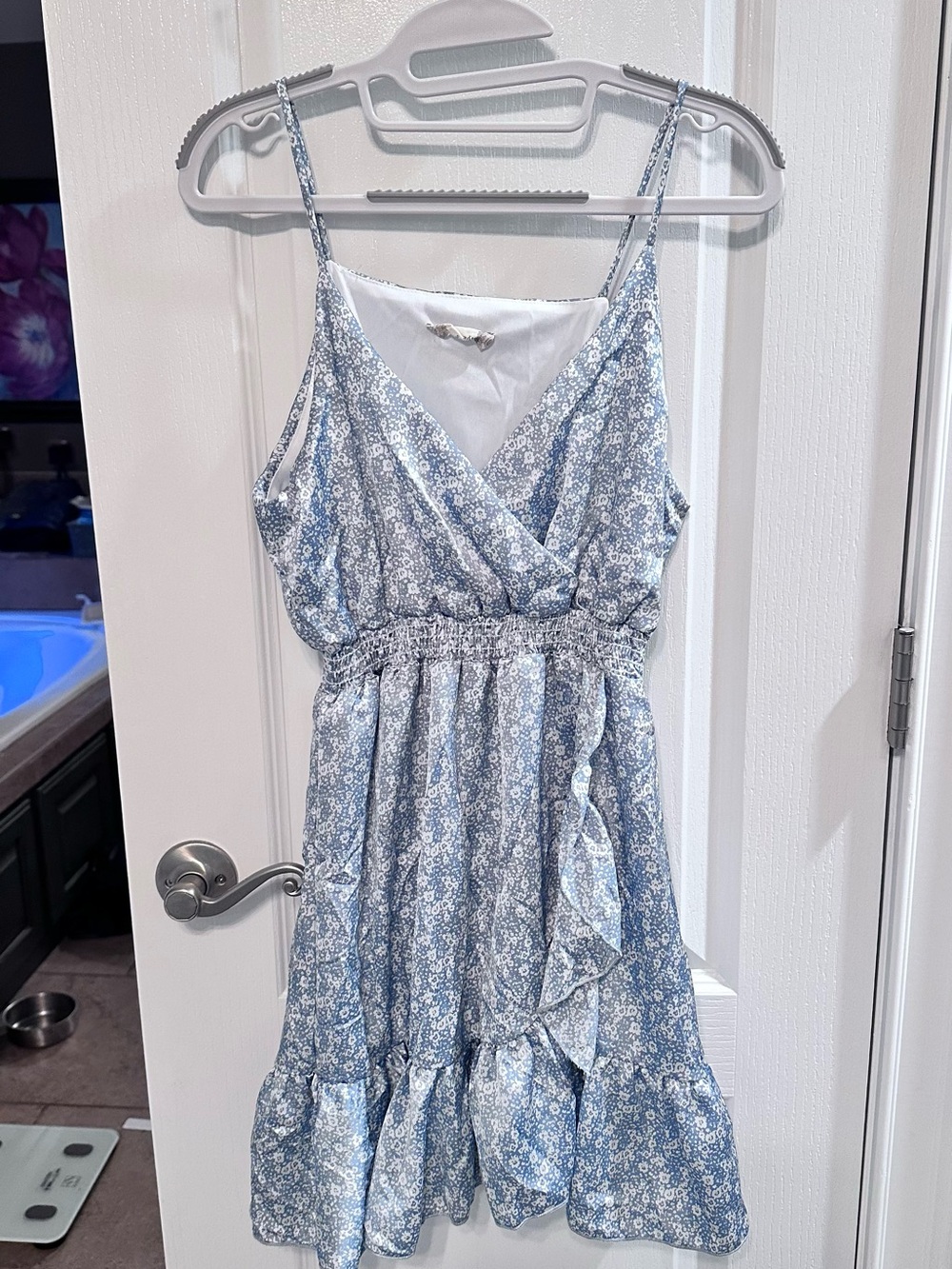 Altar'd State Blue Floral Mini Dress